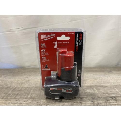 NEW - Milwaukee 12-Volt Lithium-Ion XC Extended Capacity 6.0Ah Battery Pack
