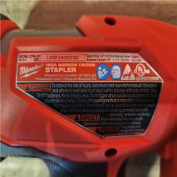 HOUSTON LOCATION - AS-IS Milwaukee FUEL 18-Volt Lithium-Ion Brushless Cordless 18-Gauge 1/4 in. Narrow Crown Stapler (Tool-Only)