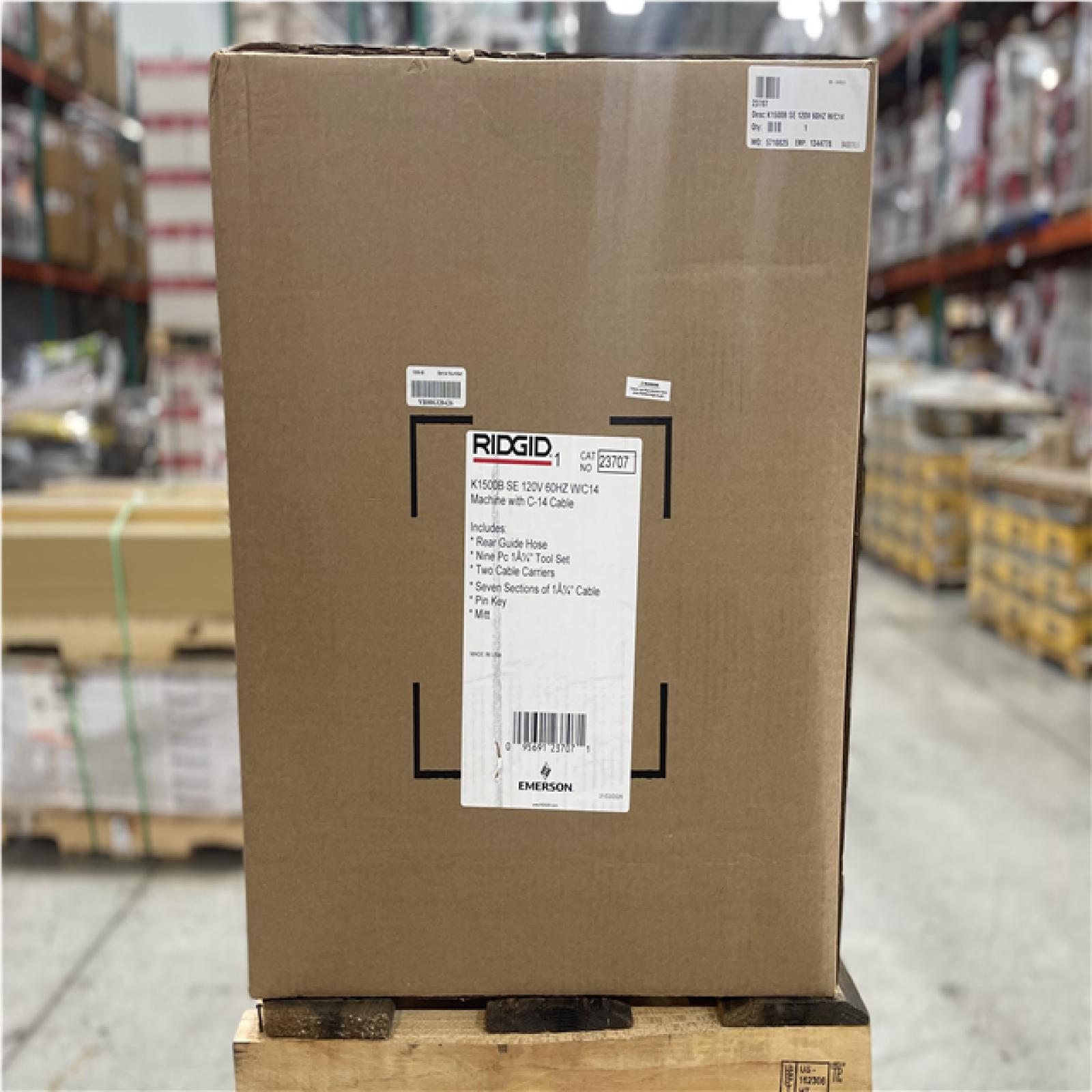 DALLAS LOCATION- NEW! RIGID K1500B Sectional Machine for 2-8 in. Lines KIT
