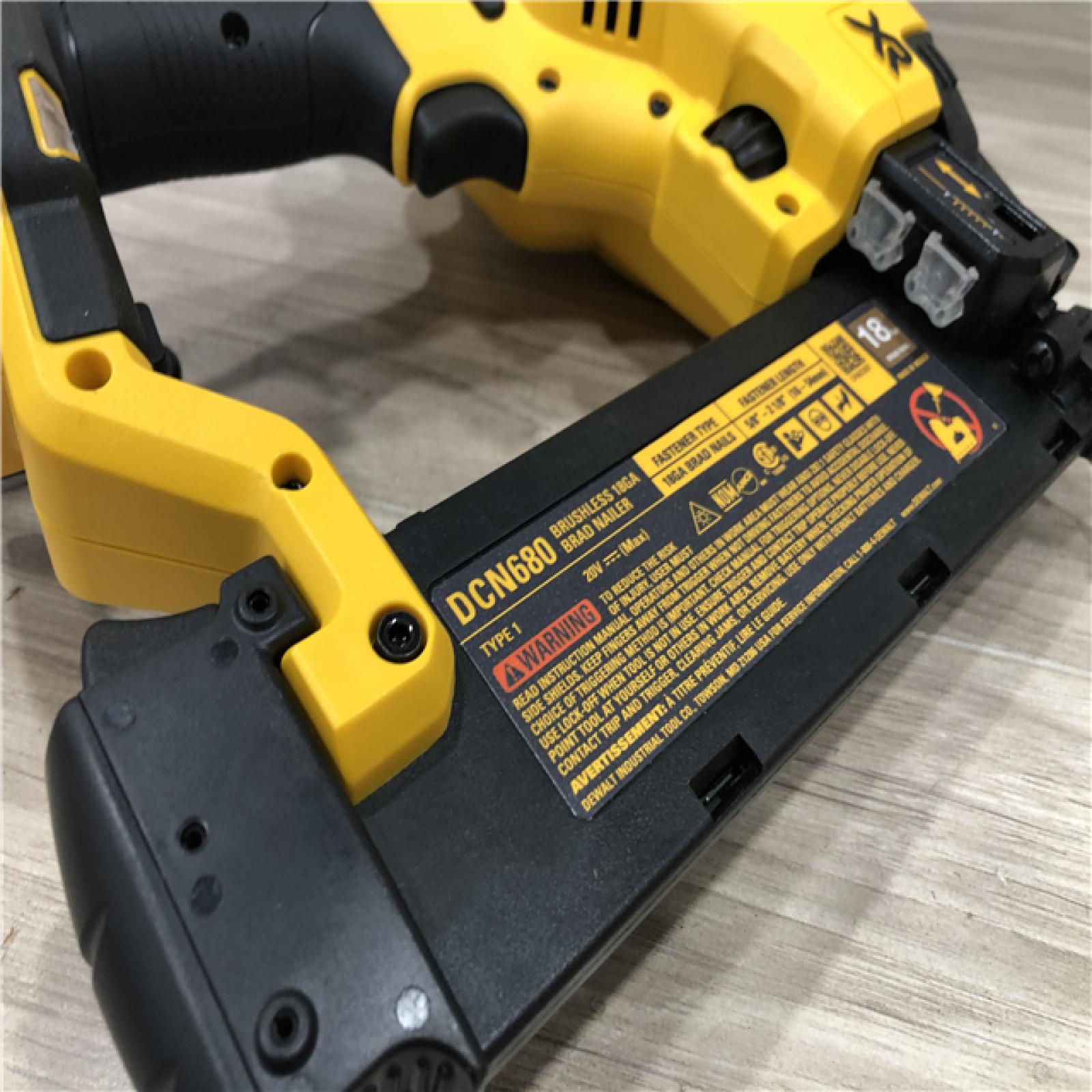 AS-IS DEWALT 20V MAX XR Lithium-Ion Electric Cordless 18-Gauge Brad Nailer (Tool Only)