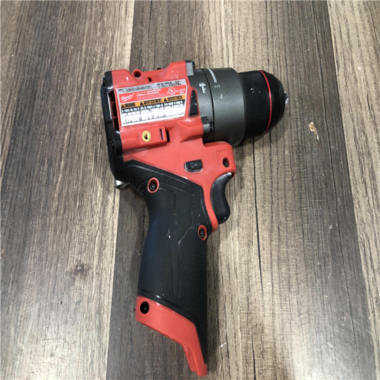 AS-IS Milwaukee FUEL 12V Lithium-Ion Brushless Cordless 1/2 in. Hammer Drill (Tool-Only)