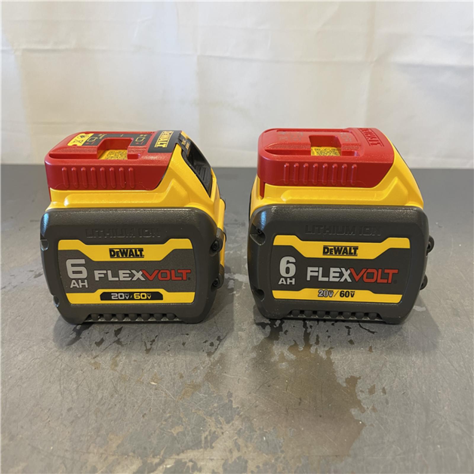 AS-IS - DEWALT FLEXVOLT 20-Volt/60-Volt MAX Lithium-Ion 6.0Ah Battery Pack (2-Pack)