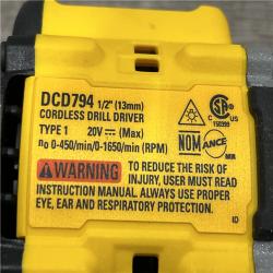AS-IS DEWALT Atomic 20V Lithium-Ion Cordless Compact 1/2 in. Drill/Driver Kit