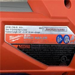 AS-IS Milwaukee FUEL 18-Volt Lithium-Ion Brushless Cordless Gen II 18-Gauge Brad Nailer (Tool-Only)