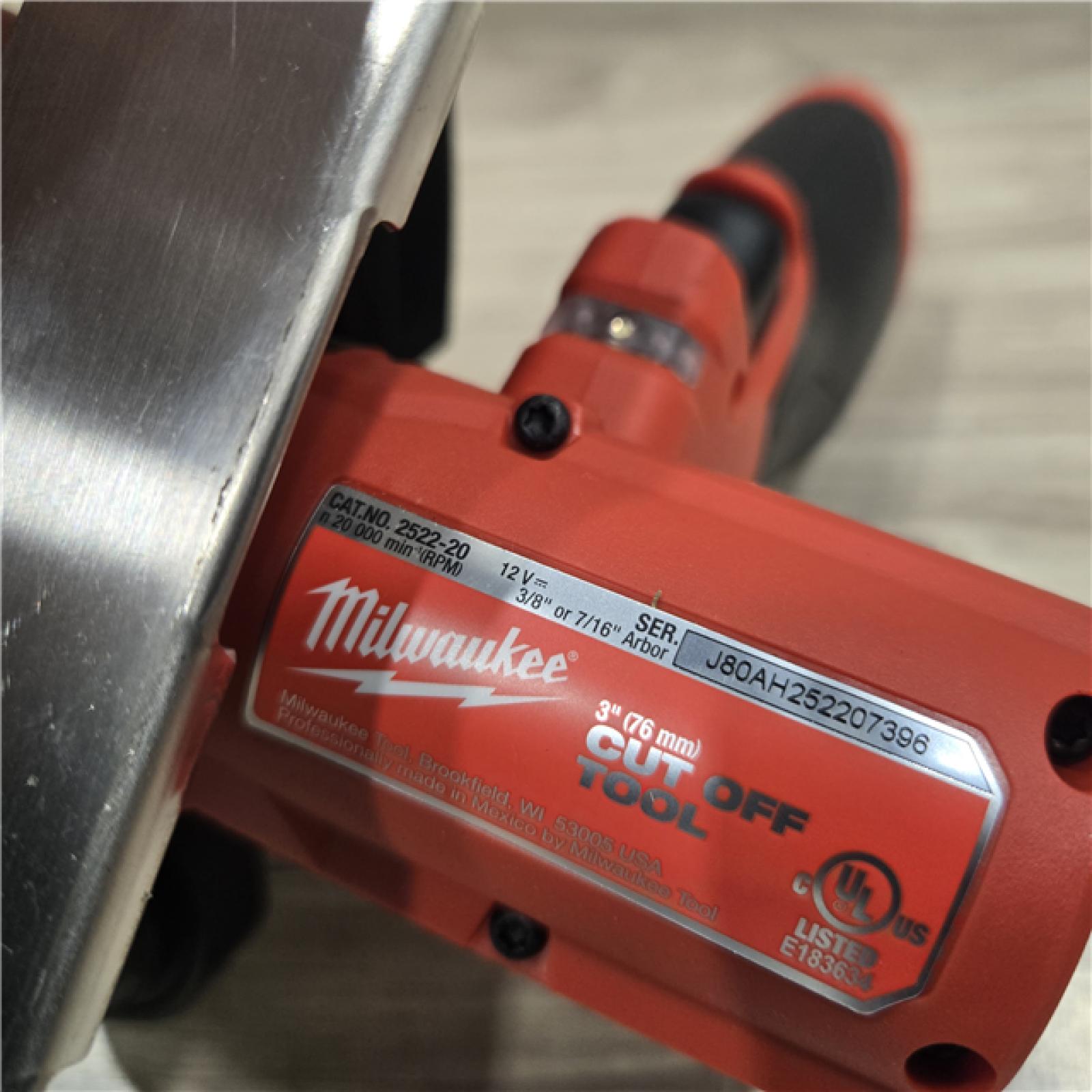 AS-IS Milwaukee M12 FUEL 12V Cordless 3 in. Cut Off Saw (Tool-Only)