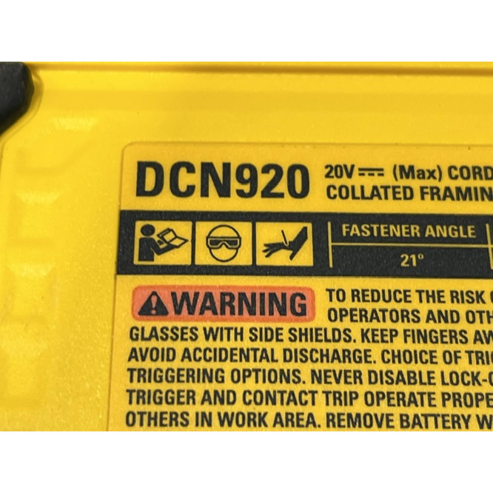AS-IS DEWALT 20-Volt 21° Cordless Framing Nailer (Tool-Only)