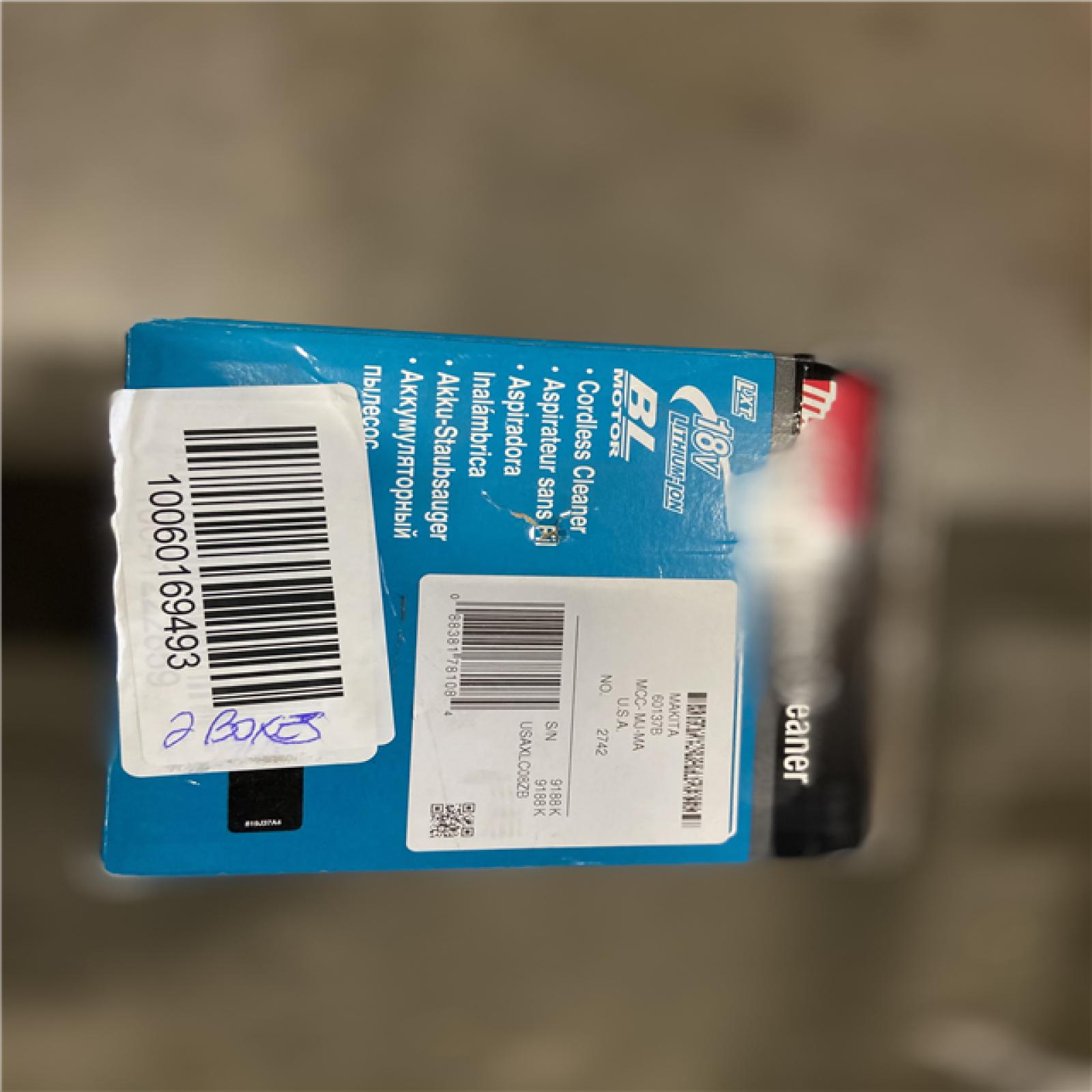 NEW! -  Makita 18-Volt LXT Lithium-ion Compact Bagless Cordless Brushless Cloth Filter Stick Vacuum, (Tool Only)