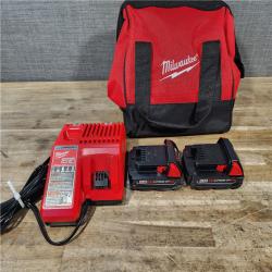 HOUSTON LOCATION - AS-IS Milwaukee M18 18V Lithium-Ion Brushless Cordless Compact Drill/Impact Combo Kit (2-Tool) W/(2) 2.0 Ah Batteries  Charger & Bag