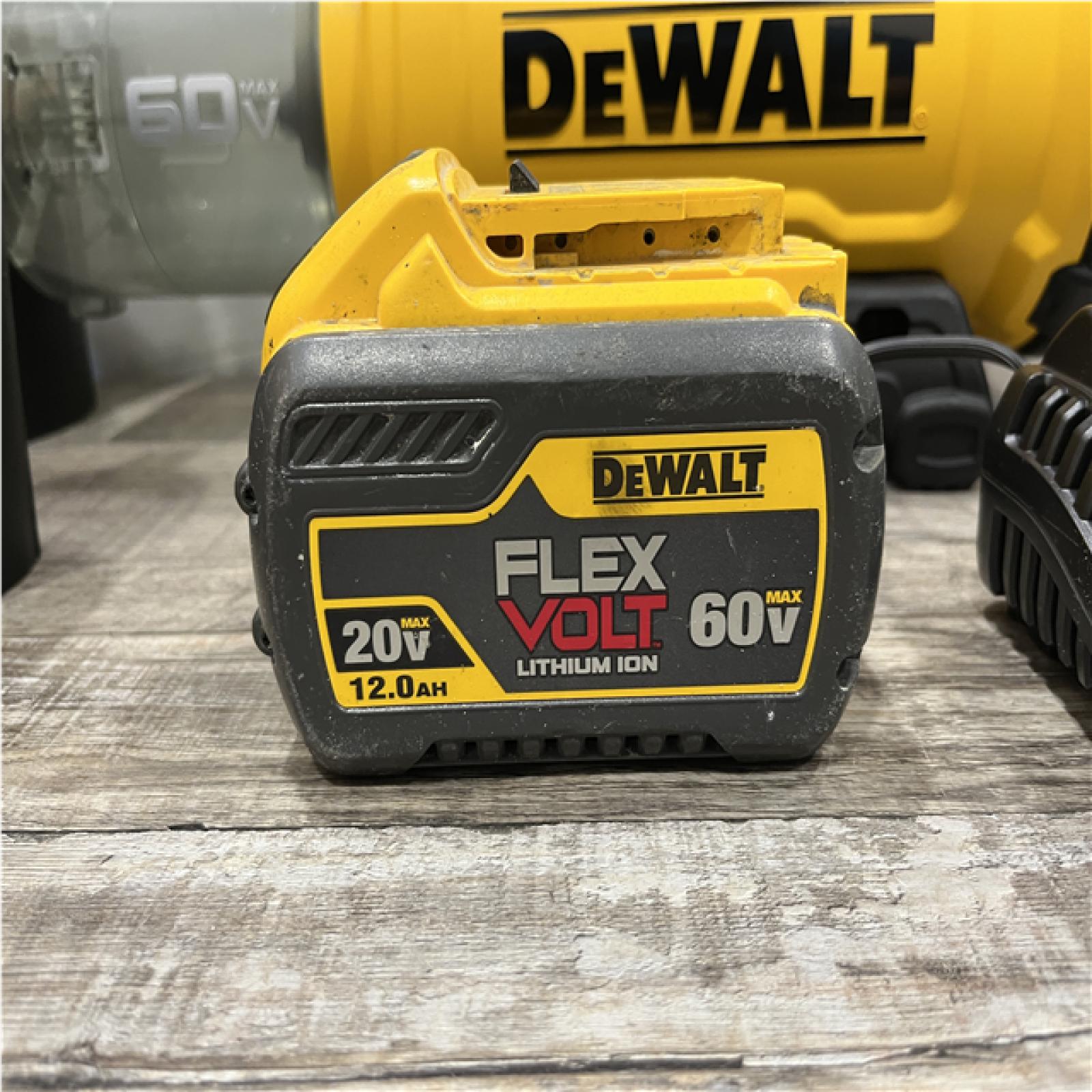 AS-IS DEWALT FLEXVOLT 60V MAX 160 MPH 760 CFM Brushless Cordless Axial Blower Kit