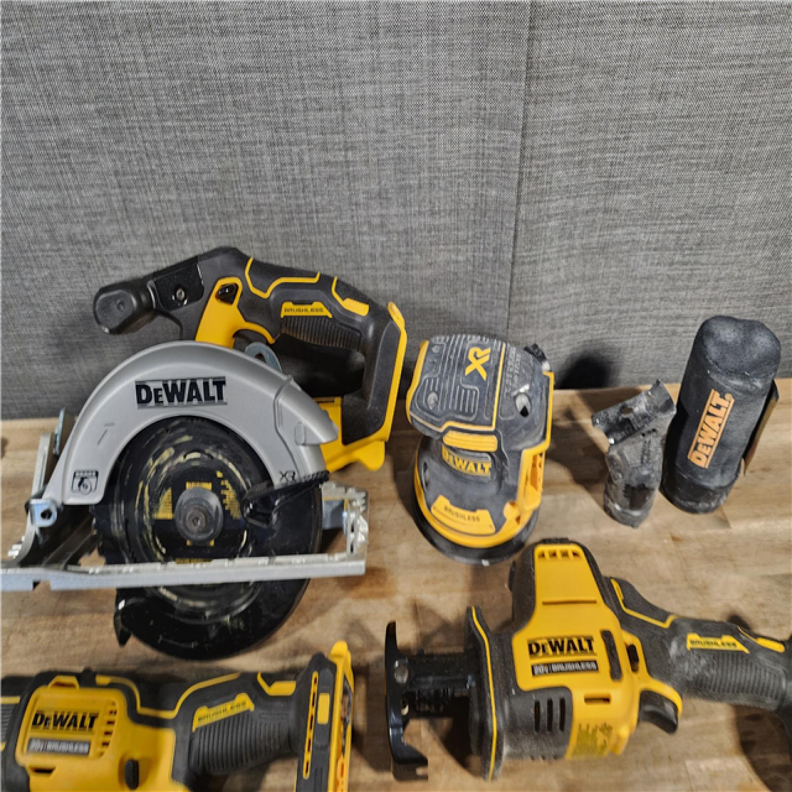 HOUSTON LOCATION - AS-IS DEWALT 20-Volt MAX Lithium-Ion Cordless 7-Tool Combo Kit with 2.0 Ah Battery, 5.0 Ah Battery and Charger