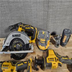 HOUSTON LOCATION - AS-IS DEWALT 20-Volt MAX Lithium-Ion Cordless 7-Tool Combo Kit with 2.0 Ah Battery, 5.0 Ah Battery and Charger