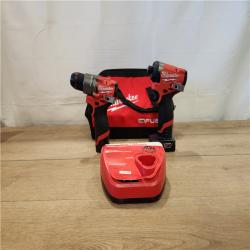 AS-IS- Milwaukee 12V Brushless Hammer Drill and Impact Driver Combo Kit