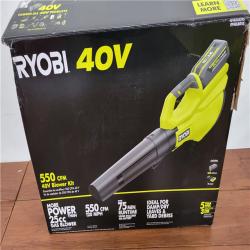 California NEW Ryboi 40V 550 CFM Blower Kit  Includes (1) Battery & Charger
