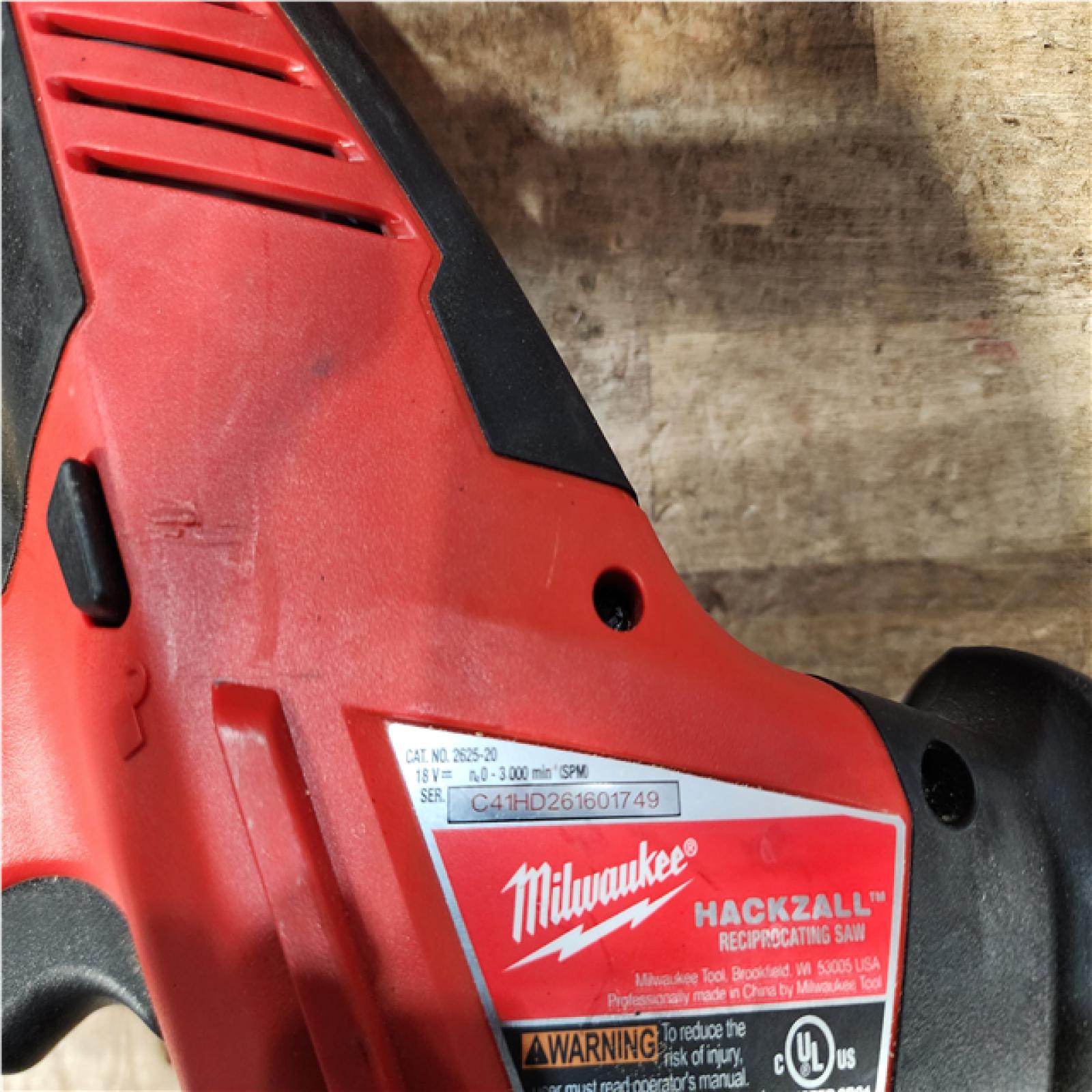 Houston Location AS-IS Milwaukee Hackzall and Circular Saw and Battery