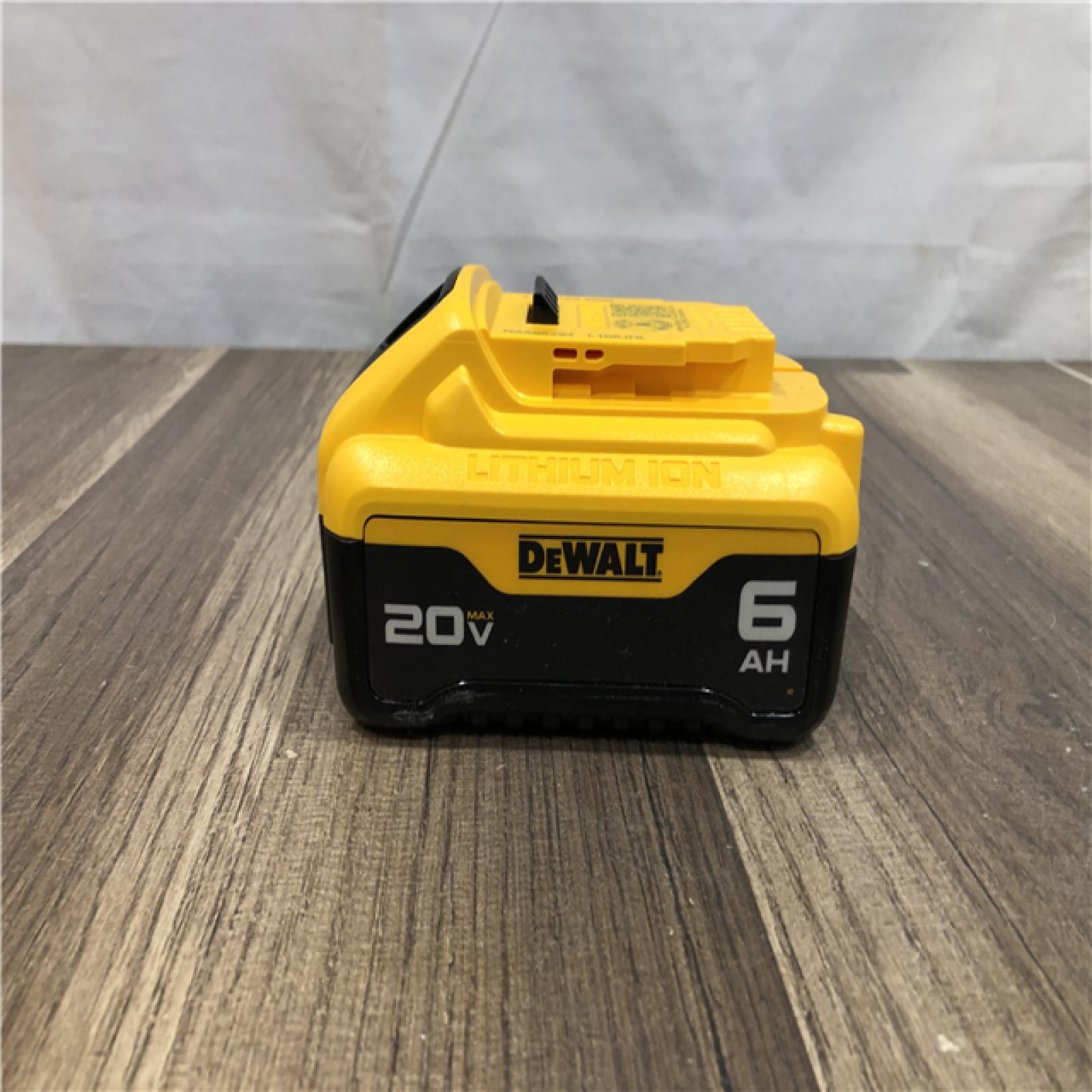 AS-IS DEWALT 20V MAX Lithium-Ion 6.0 Ah Battery and Charger