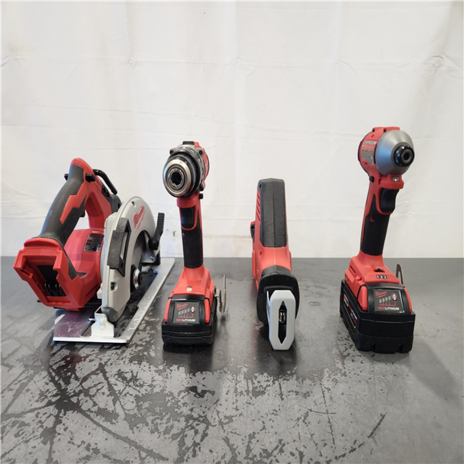 AS-IS- Milwaukee M18 Cordless Brushless 4 Tool Combo Kit