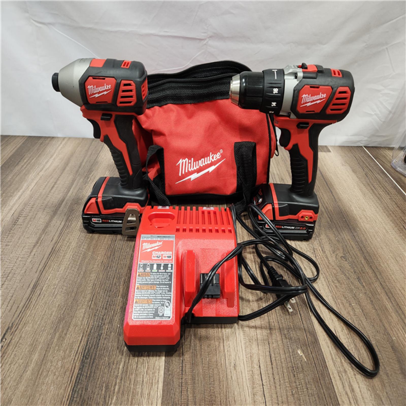 AS-IS- Milwaukee M18 Compact Brushless 2-Tool Combo Kit