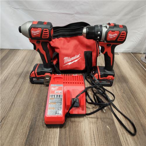 AS-IS- Milwaukee M18 Compact Brushless 2-Tool Combo Kit