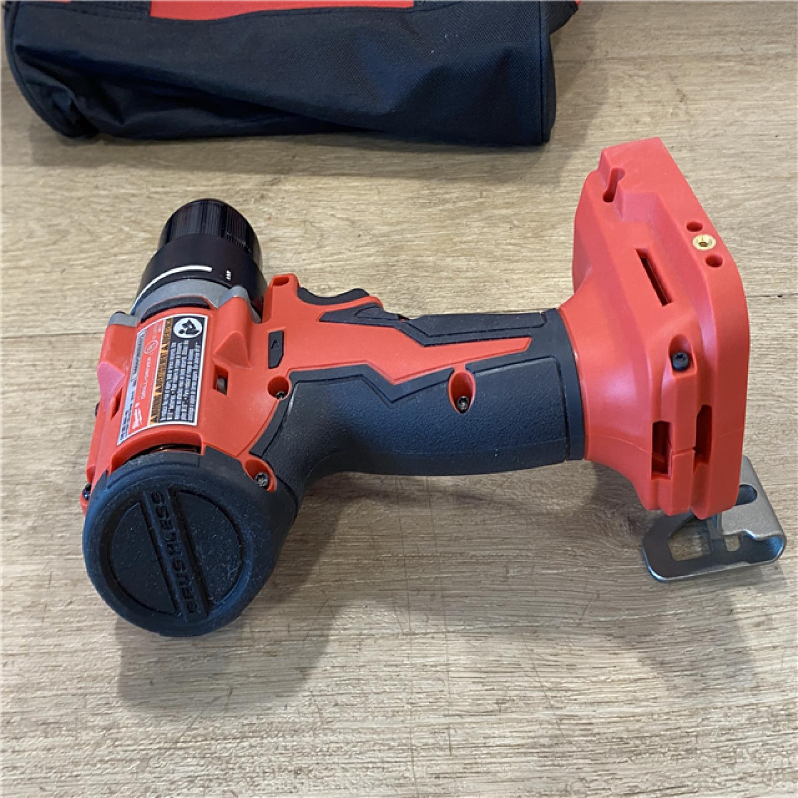 AS-IS Milwaukee 18V Lithium-Ion Brushless Cordless 1/2 in. Compact Drill/Driver with kit