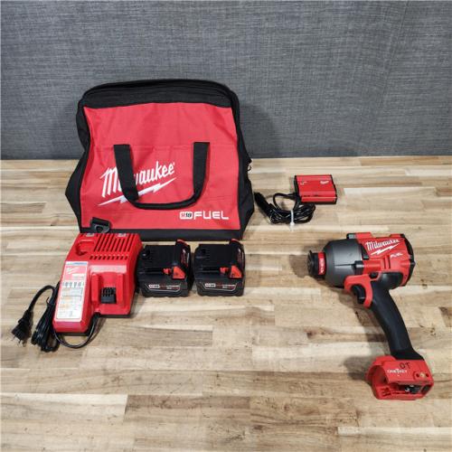 HOUSTON LOCATION - AS-IS Milwaukee 2865-22 M18 FUEL 7/16 in. Hex Utility High-Torque Impact Wrench Kit