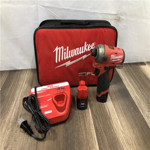 AS-IS Milwaukee FUEL SURGE 12V Lithium-Ion Brushless Cordless 1/4 in. Hex Impact Driver Compact Kit