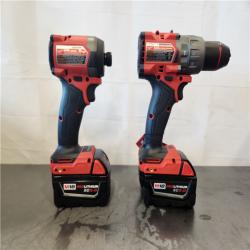 AS-IS- Milwaukee FUEL 18V Lithium-Ion Brushless Cordless Hammer Drill and Impact Driver Combo Kit