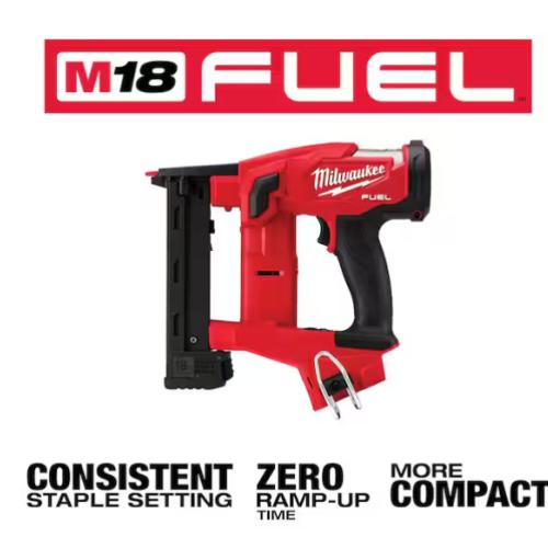 NEW! - Milwaukee M18 FUEL 18-Volt Lithium-Ion Brushless Cordless 18-Gauge 1/4 in. Narrow Crown Stapler (Tool-Only)