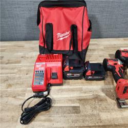HOUSTON LOCATION - AS - IS Milwaukee 2 Tool Combo Kit W/ (2) Battery & Charger