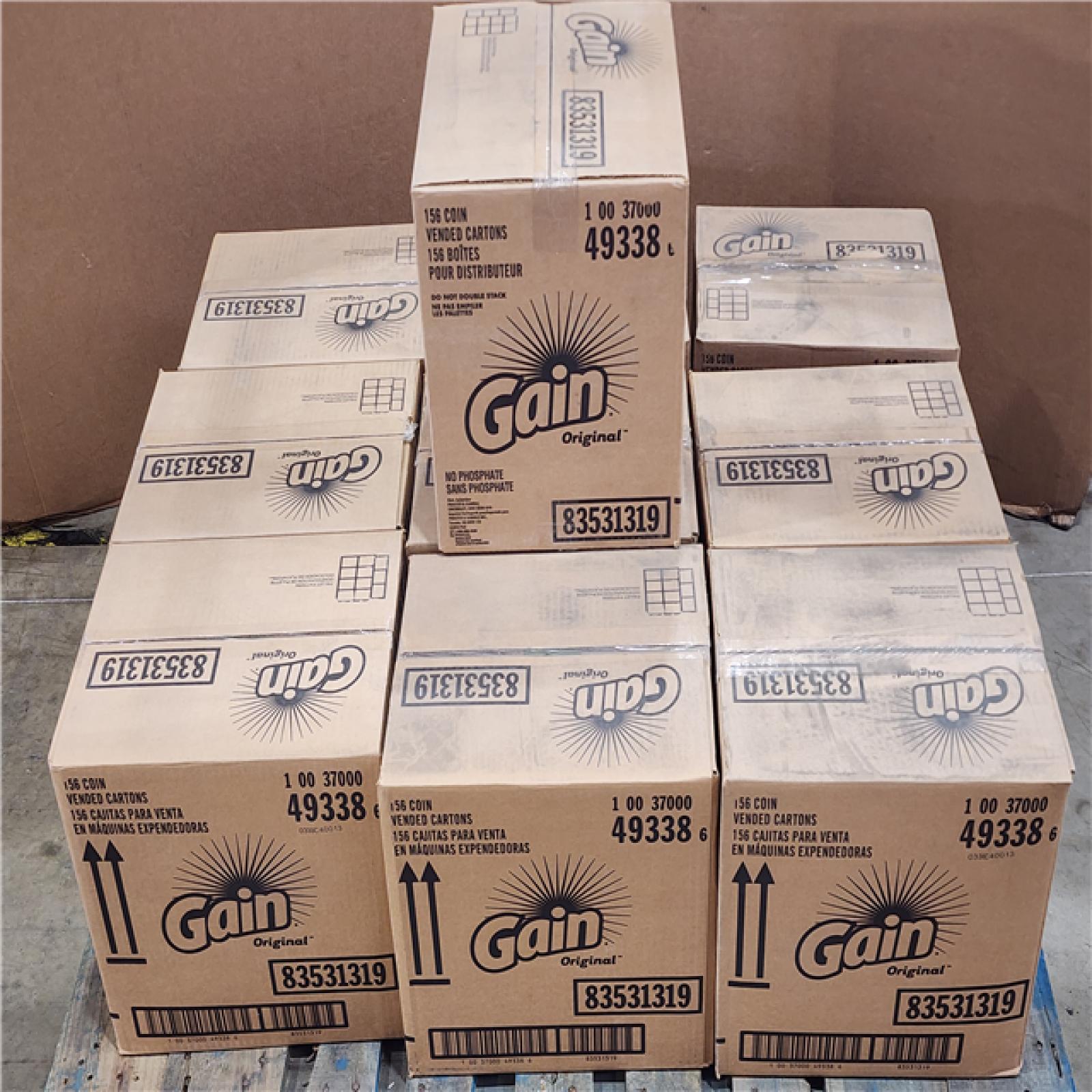 HOUSTON LOCATION - AS-IS GAIN ORIGINAL VENDED CARTONS QTY - 10