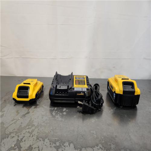 AS-IS- DEWALT 20V MAX Lithium-Ion Battery Kit with 5.0Ah and 2.0Ah Battery and Charger