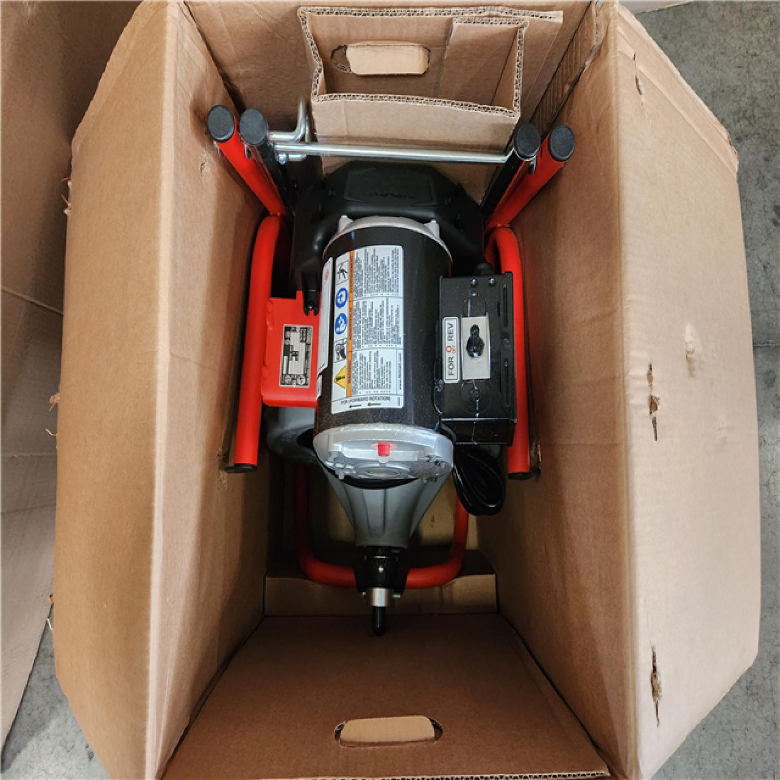 Phoenix NEW RIDGID K-400 Drain Cleaning Snake Auger Machine  C-45 IW 1/2 in. x 75 ft. Cable inside Drum plus 4-Piece Tool Set and Gloves