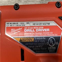 LIKE NEW - Milwaukee FUEL 12V Lithium-Ion Brushless Cordless 4-in-1 Installation 3/8 in. Drill Driver Kit