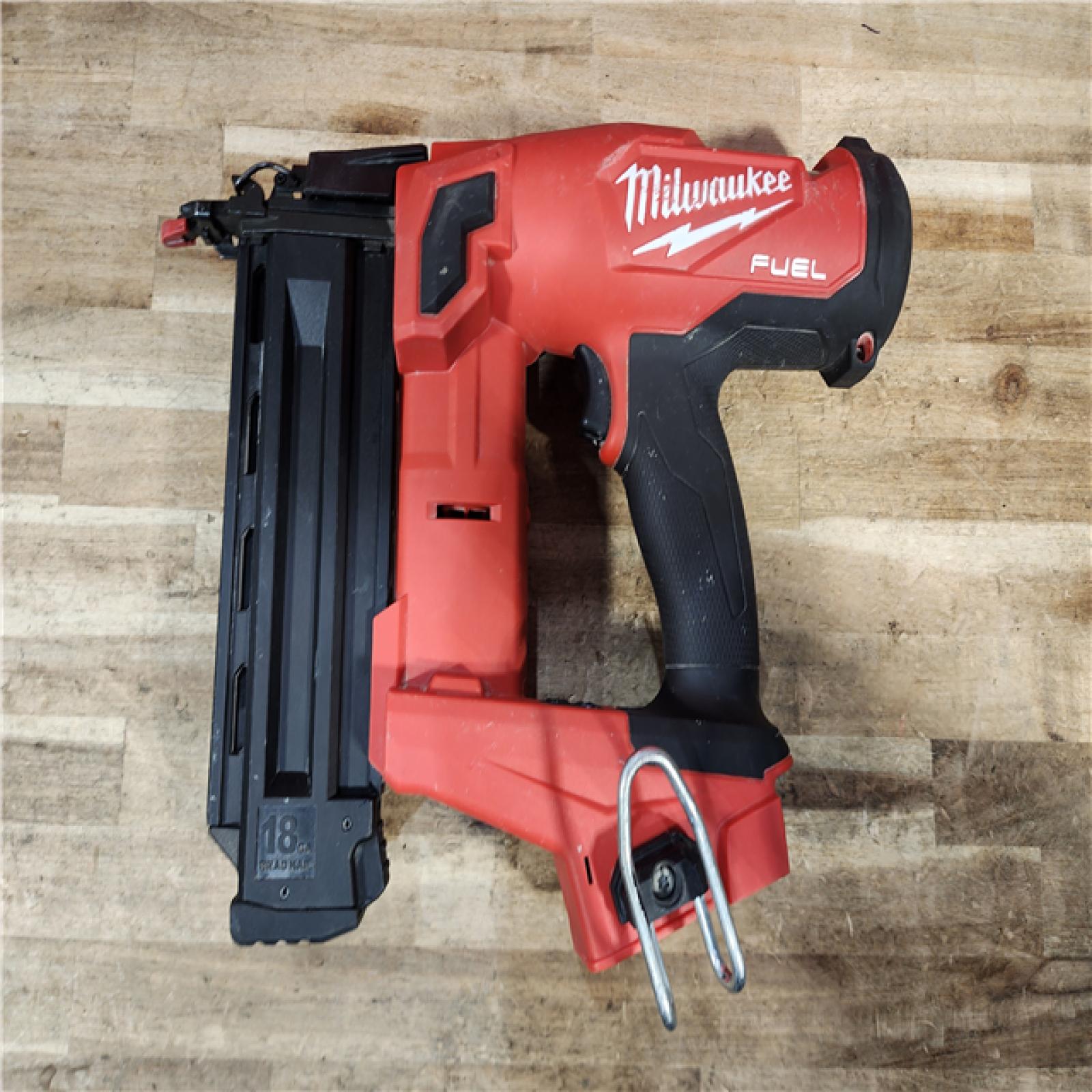 HOUSTON LOCATION - AS-IS Milwaukee FUEL 18-Volt Lithium-Ion Brushless Cordless Gen II 18-Gauge Brad Nailer (Tool-Only)