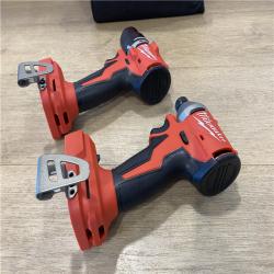 AS-IS Milwaukee 18-Volt Lithium-Ion Brushless Cordless Compact Hammer Drill/Impact Combo Kit