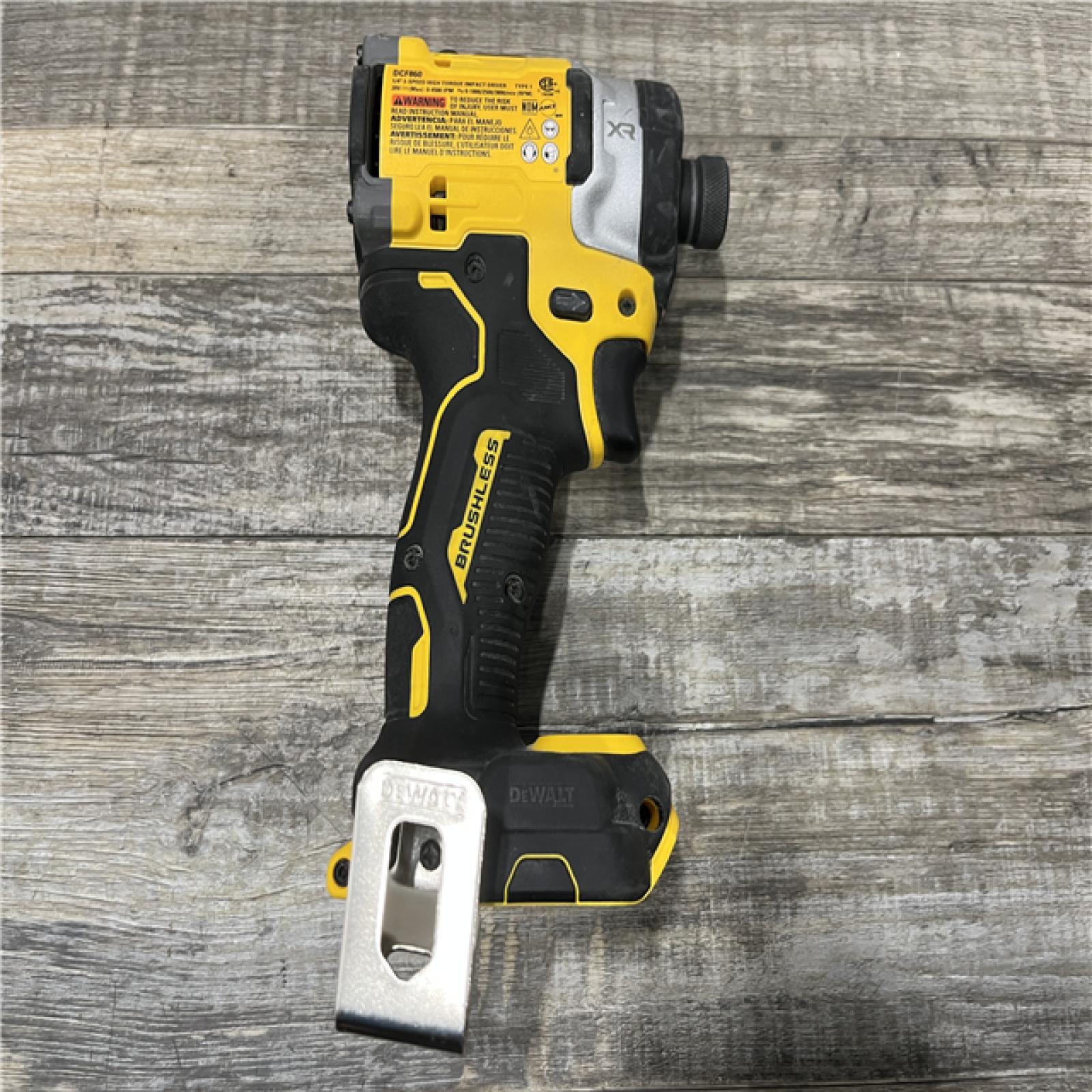 AS-IS DEWALT 20V MAX XR Lithium-Ion Brushless Cordless 3-Speed High Torque 1/4 in. Impact Driver Kit