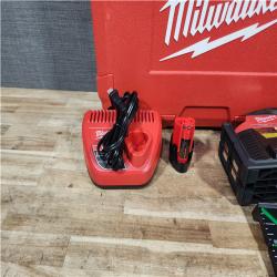 HOUSTON LOCATION - AS - IS Milwaukee 12-Volt Lithium-Ion Cordless Green Cross Line and 4-Points Laser Level Kit