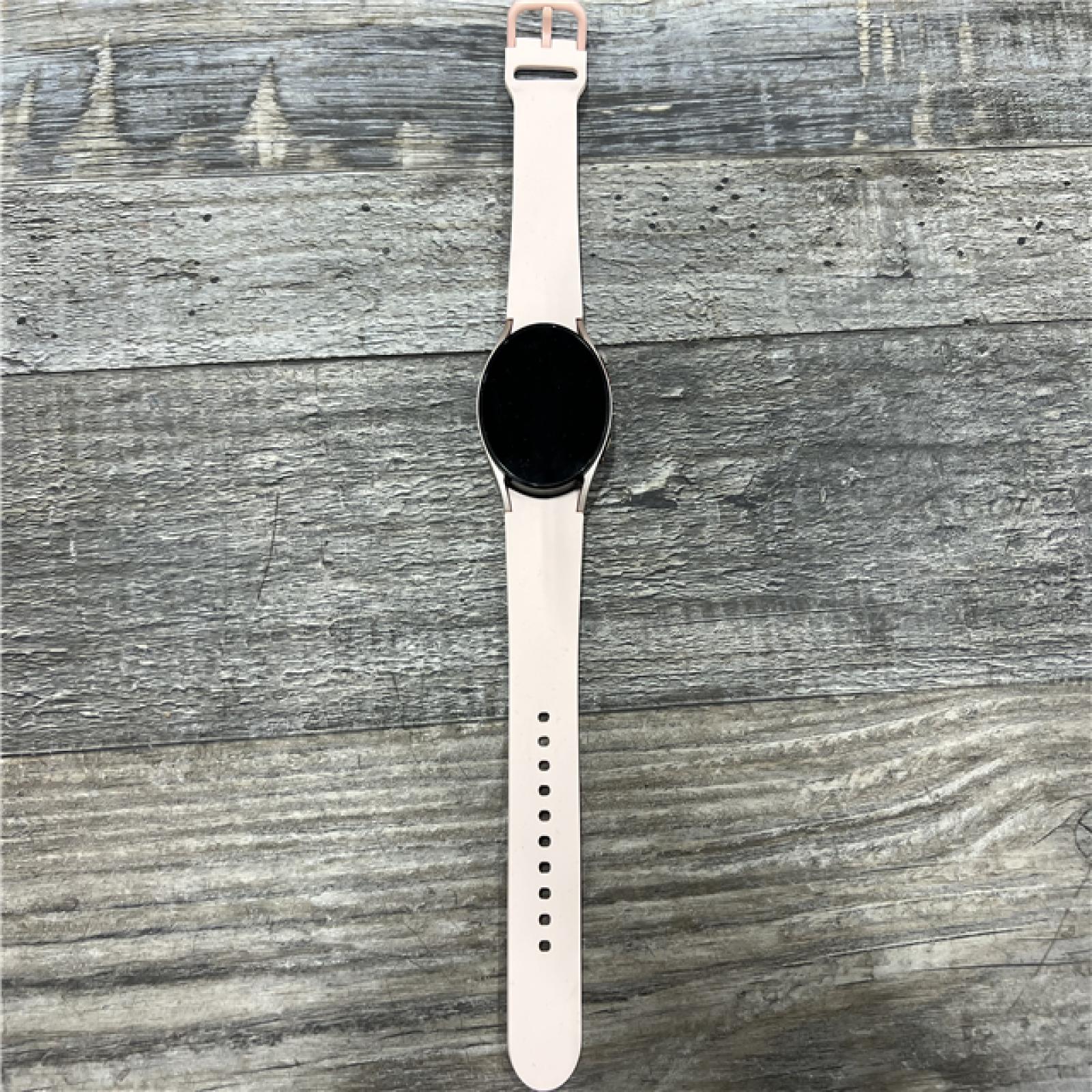 AS-IS Samsung Galaxy Watch4 40mm Smartwatch-Pink Gold-GPS-LTE