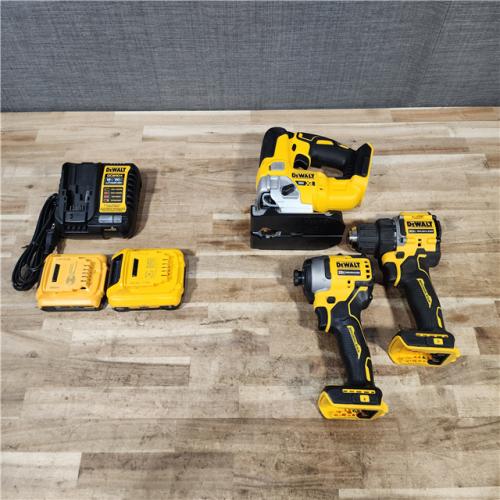 HOUSTON LOCATION - AS-IS DEWALT 3 TOOL COMBO KIT W/ (2) BATTERY & CHARGER