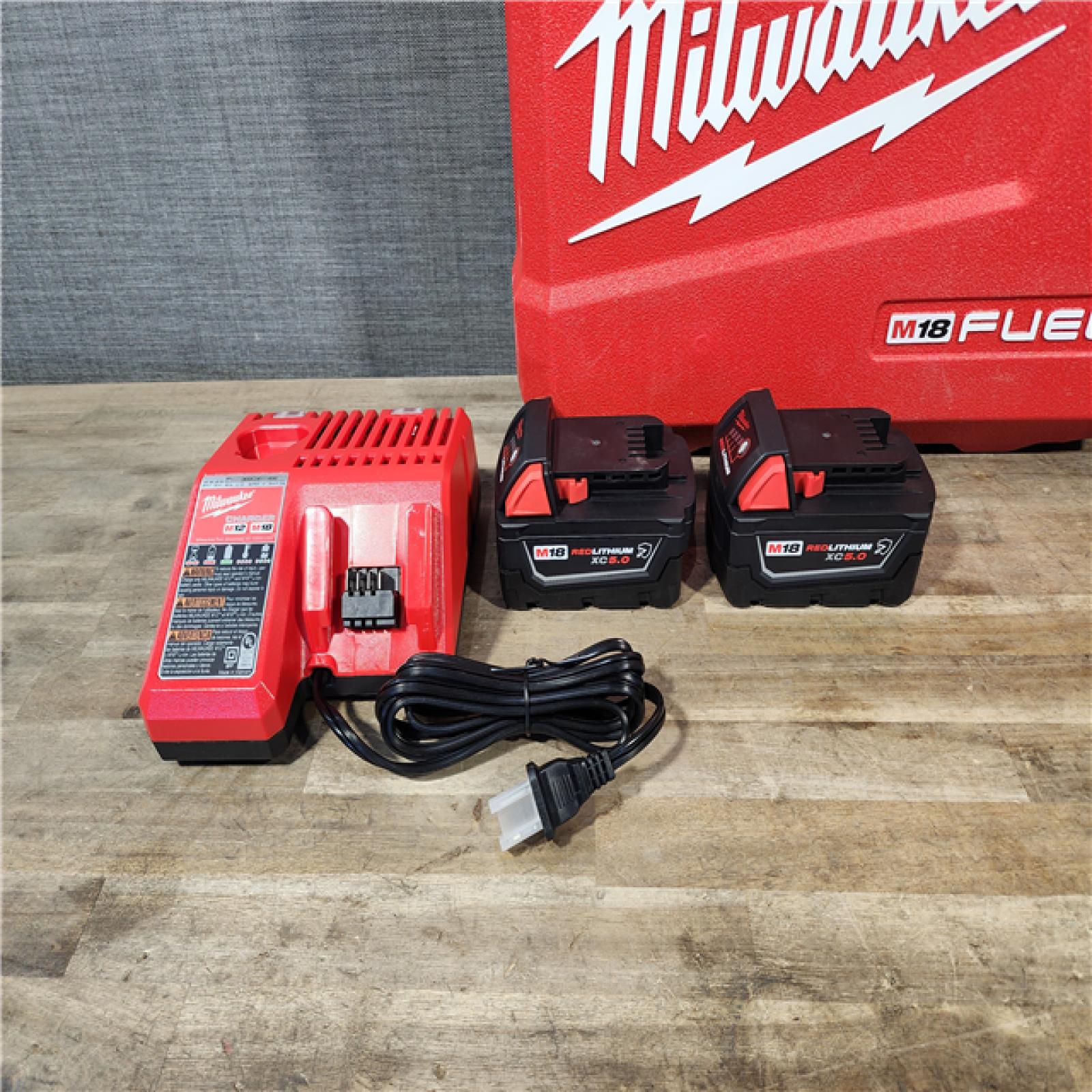 HOUSTON LOCATION - AS-IS (APPEARS LIKE NEW) Milwaukee M18 FUEL 1/2 in. Cordless Brushless Mid-Torque Impact Wrench Kit (Battery & Charger)