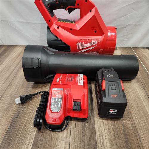 AS-IS - M18 FUEL 120 MPH 500 CFM 18V Brushless Cordless Battery Powered Leaf Blower Kit w/12.0 Ah FORGE Battery & Rapid Charge