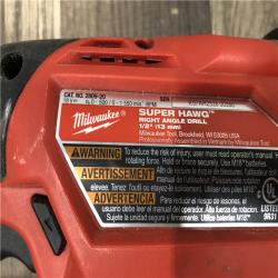AS-IS Milwaukee FUEL 18V Lithium-Ion Brushless Cordless GEN 2 SUPER HAWG 1/2 in. Right Angle Drill (Tool-Only)