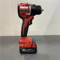 AS-IS - Milwaukee M18 18V Lithium-Ion Brushless Cordless 1/2 in. Compact Drill/Driver Kit