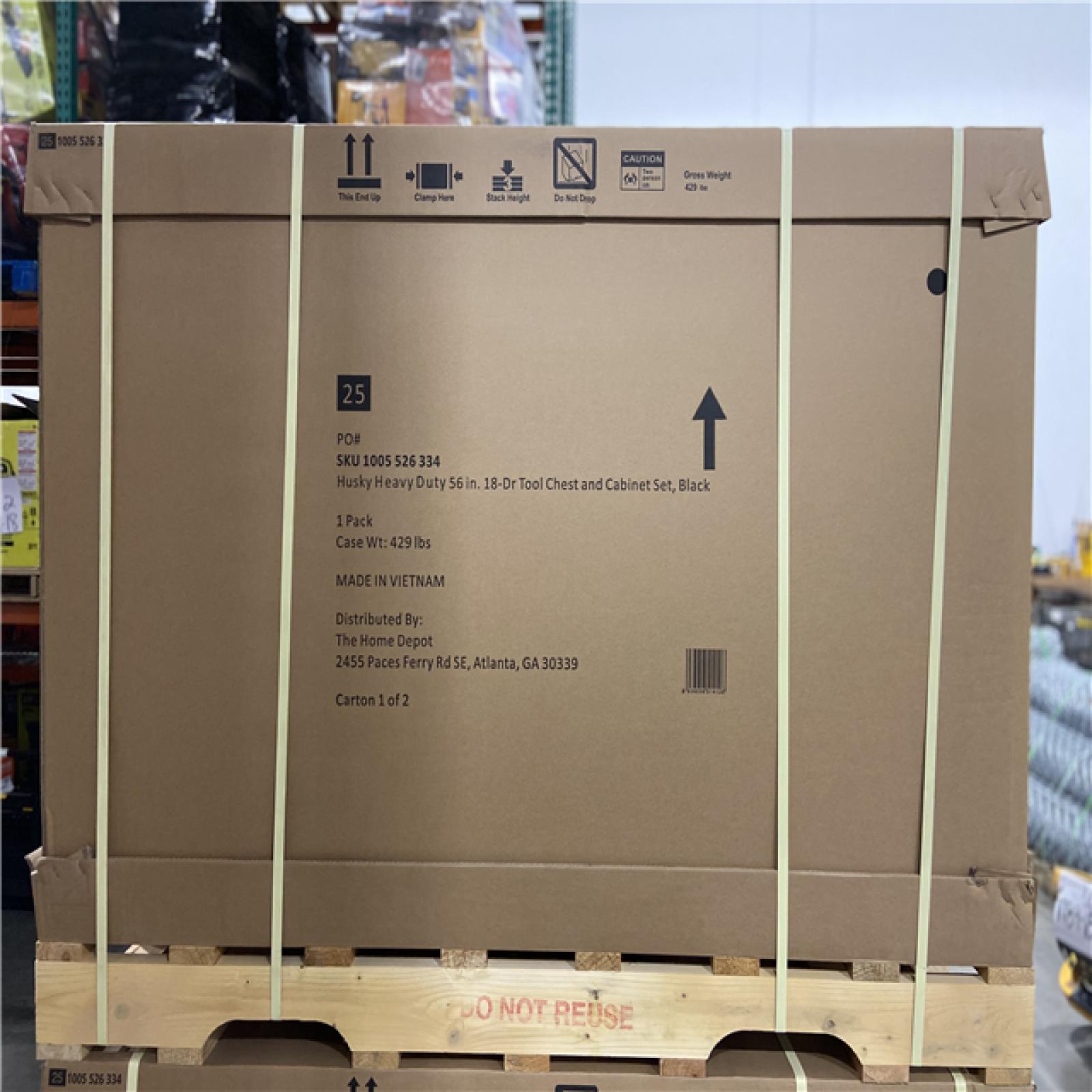 DALLAS LOCATION - HUSKY HEAVY DUTY 56 IN 12 DRAWER TOOL CABINET