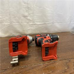 AS-IS Milwaukee M18 18V Cordless Brushed 2 Tool Drill/Driver and Impact Driver Kit