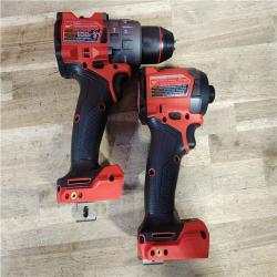 HOUSTON LOCATION - AS-IS (APPEARS LIKE NEW) MILWAUKEE FUEL 18V Lithium-Ion Brushless Cordless Hammer Drill and Impact Driver Combo Kit (2-Tool) with 2 Batteries