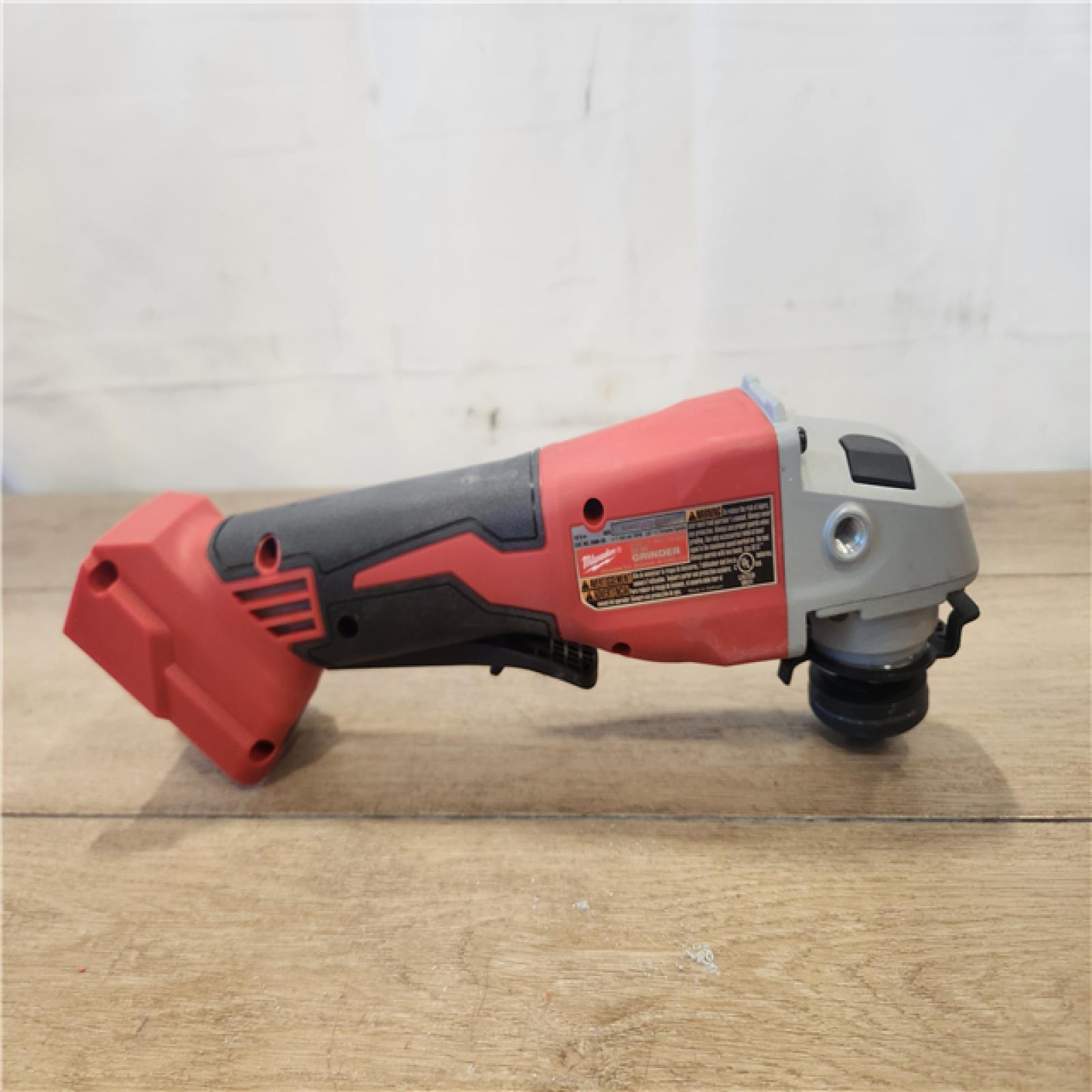 AS-IS- Milwaukee 18V Lithium-Ion Brushless Cordless 4-1/2 in./5 in. Grinder w/Paddle Switch (Tool-Only)