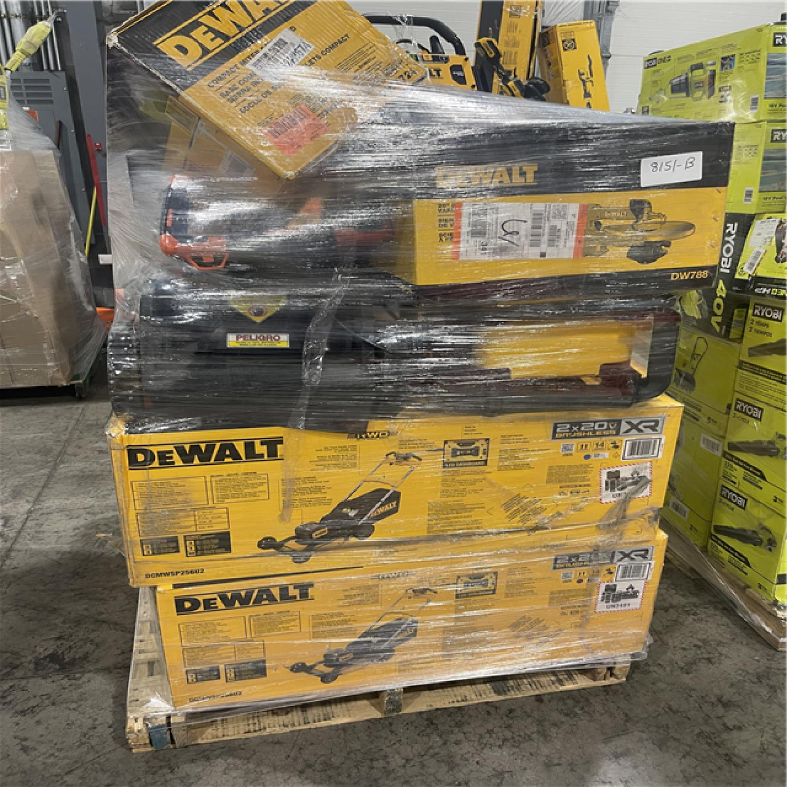 Pittston Location As-IS Power Tools Partial Truckload (13 Pallets) 8151-B