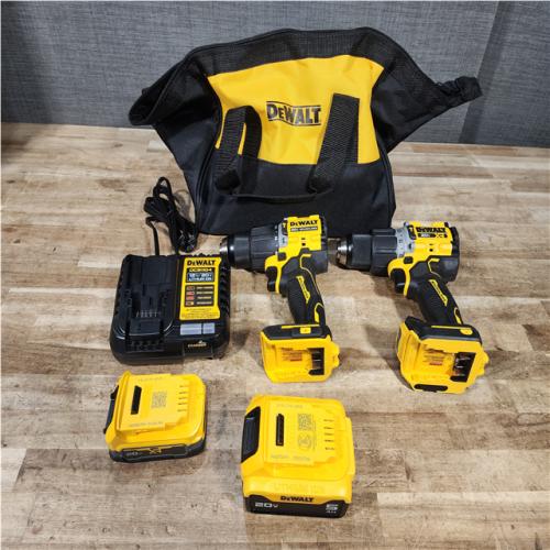 Houston Location AS-IS DeWalt XR Drill and Brushless Drill and Batteries QTY/2 with Charger