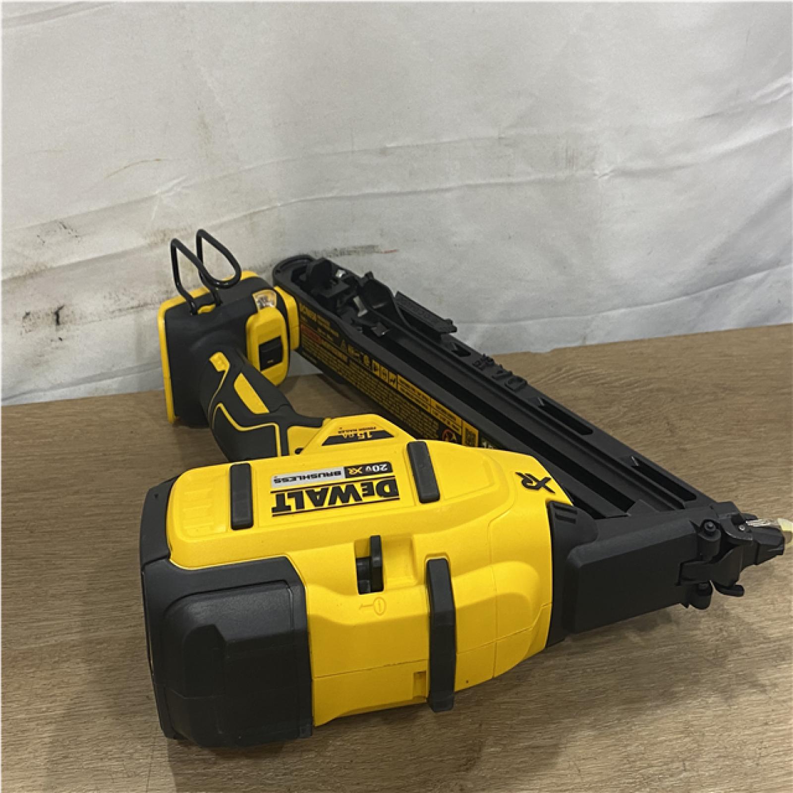 AS-IS DEWALT Cordless 20V MAX XR Angled Finish Nailer (Tool Only)