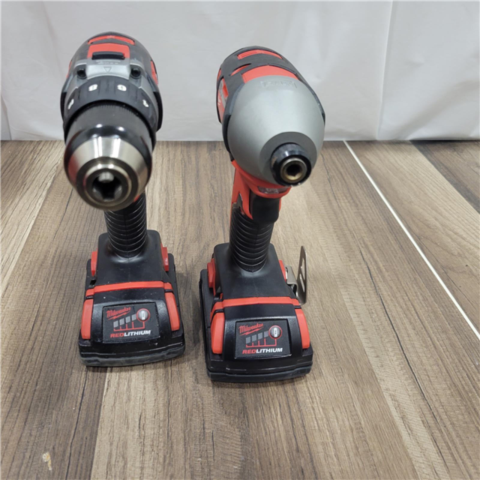 AS-IS MILWAUKEE M12 12V Lithium-Ion Cordless Combo Kit (5-Tool) with Two 1.5Ah Batteries, Charger & Tool Bag